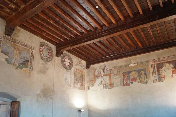 Palazzo Pretorio Daki Papaz Evi Talya Nın Tuscany Tuscany Kentindeki — Stok fotoğraf