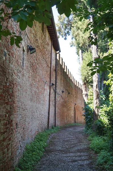 Murallas Circundantes Del Antiguo Pueblo Medieval Certaldo Toscana Italia — Foto de Stock