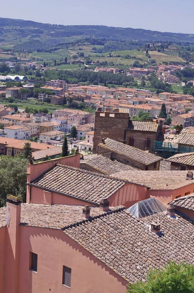 Panorama Tower House Giovanni Boccaccio Ancient Medieval Village Certaldo Tuscany — Stock Photo, Image