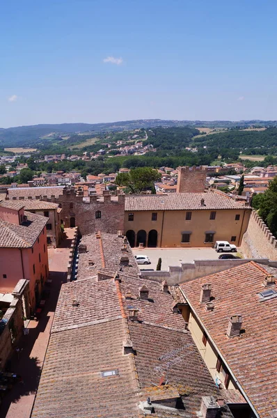 Panorama Dalla Casa Torre Giovanni Boccaccio Nell Antico Borgo Medievale — Foto Stock