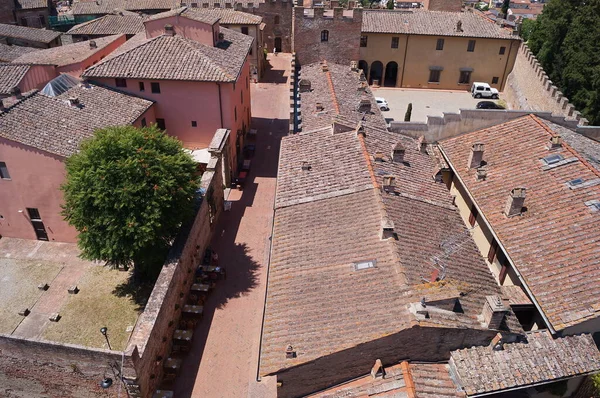 Panorama Dalla Casa Torre Giovanni Boccaccio Nell Antico Borgo Medievale — Foto Stock