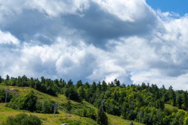Yaz aylarında kayak tepesi