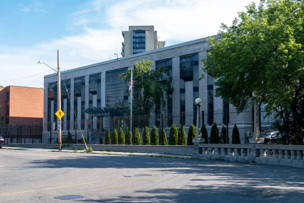 カナダのロシア大使館と領事館の場所285 Charlotte Street Canadian Capital City Otawa Ontario — ストック写真