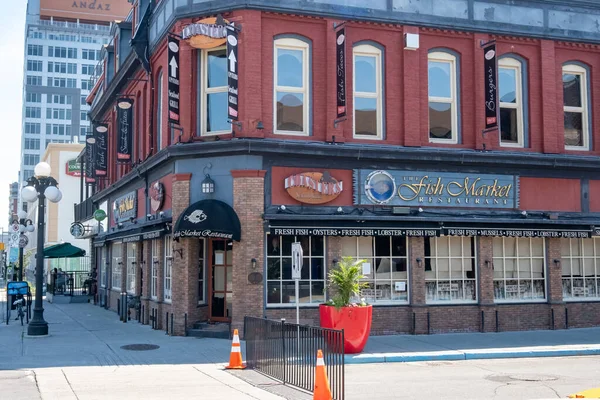 Halpiac Étterme Ontariói Byward Market Ben Bezárt Covid Járvány Idején — Stock Fotó