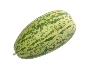 Beyaz arka planda izole edilmiş kobra kavunu