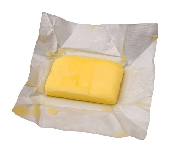 Manteiga desembrulhada — Fotografia de Stock