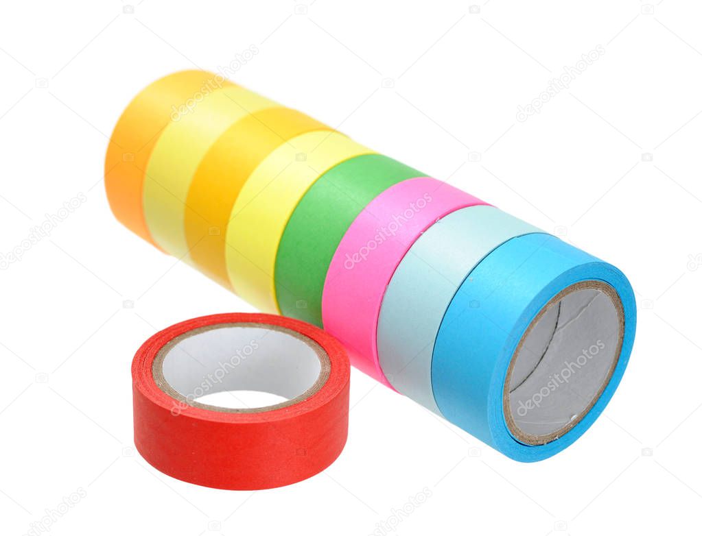 colorful tape rolls