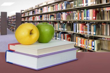 kitap ile kütüphane