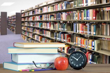 kitap ile kütüphane