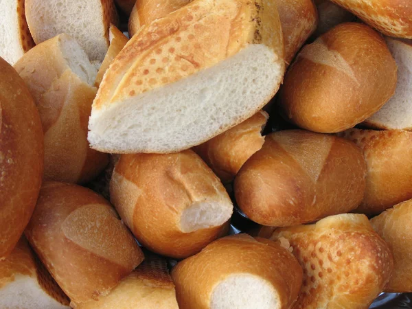 Assortment Fresh Bread Buns — Stock Photo, Image