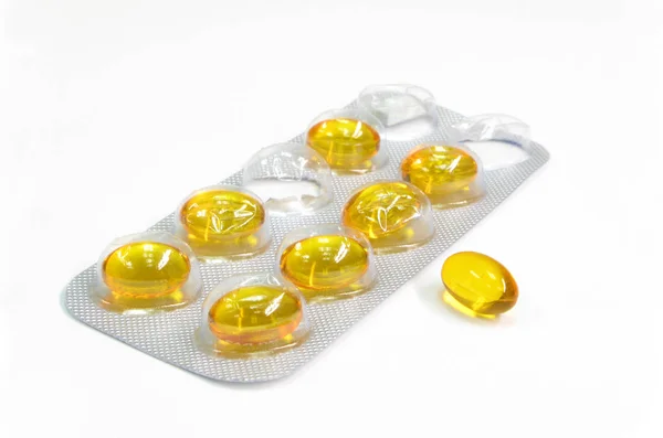 Closeup Medicine Pills Table — Stock Photo, Image