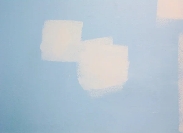 Blauwe Muur Met Witte Vlekken Abstracte Achtergrond — Stockfoto