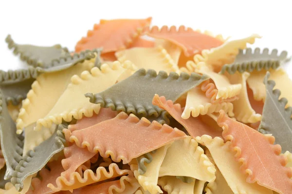 Färgrik Och Okokt Italiensk Pasta — Stockfoto