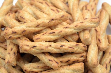 Çubuk kraker tarzı kurabiye.