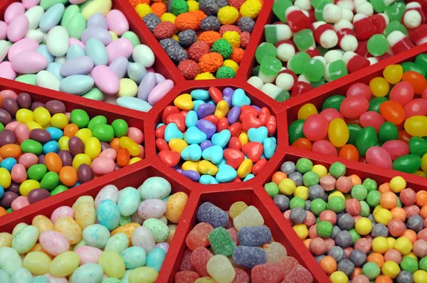 Vielfalt Süßigkeiten Zum Valentinstag — Stockfoto