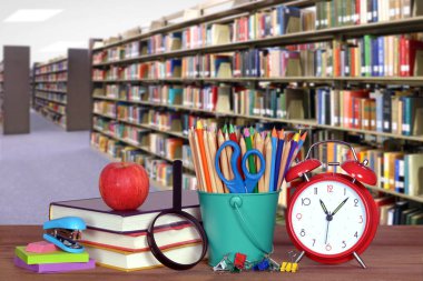 kitap ile kütüphane