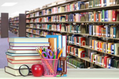 kitap ile kütüphane