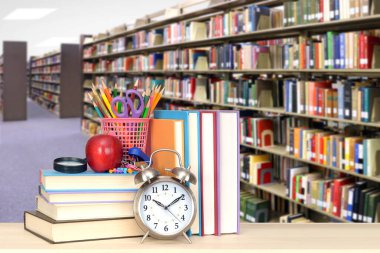 kitap ile kütüphane