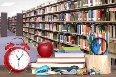 kitap ile kütüphane