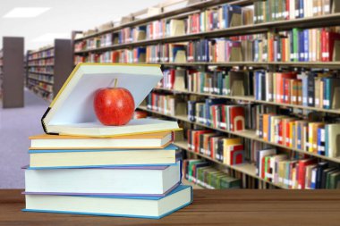 kitap ile kütüphane