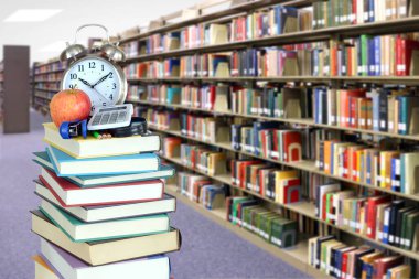 kitap ile kütüphane