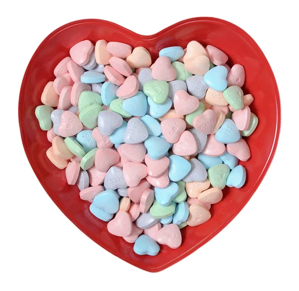 Красочные сердечные конфеты — стоковое фото