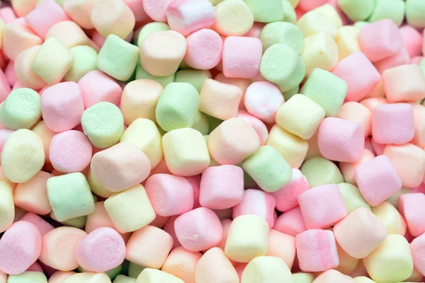 Mini marshmallows coloridos — Fotografia de Stock