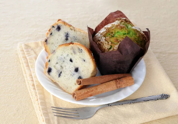 Muffins Canela Prato — Fotografia de Stock