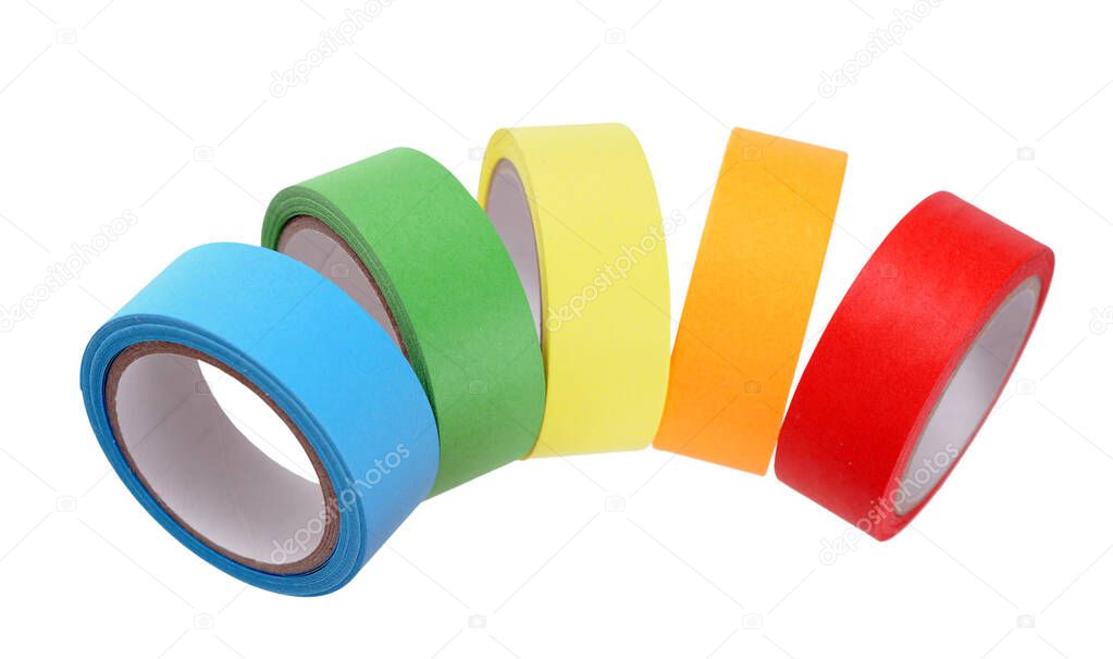 colorful tape rolls 