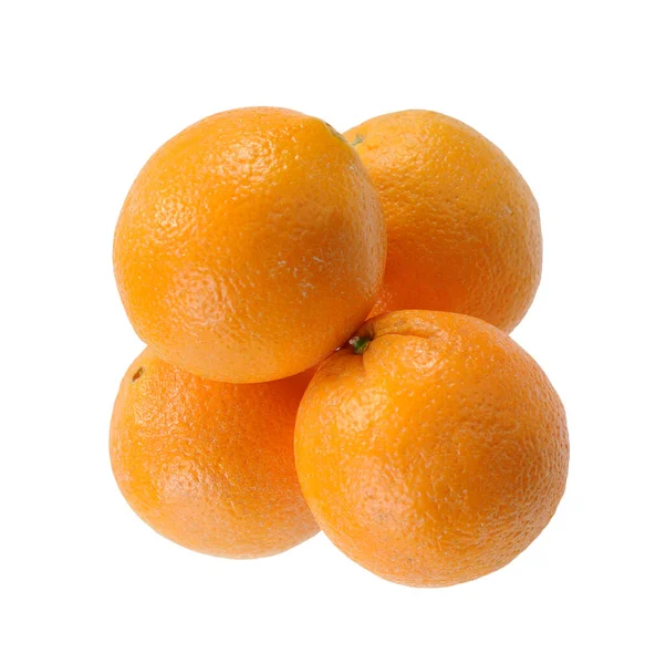 Quatro frutos de laranja — Fotografia de Stock