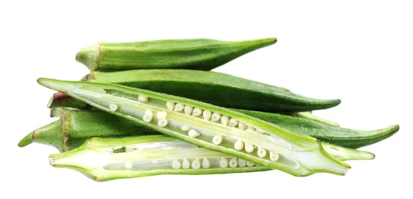 Okra Abelmoschus — Stok Foto