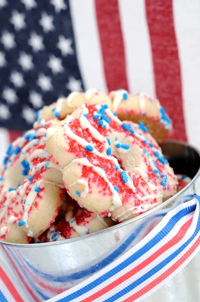 Patriot shortbread cookie Royalty Free Stock Images