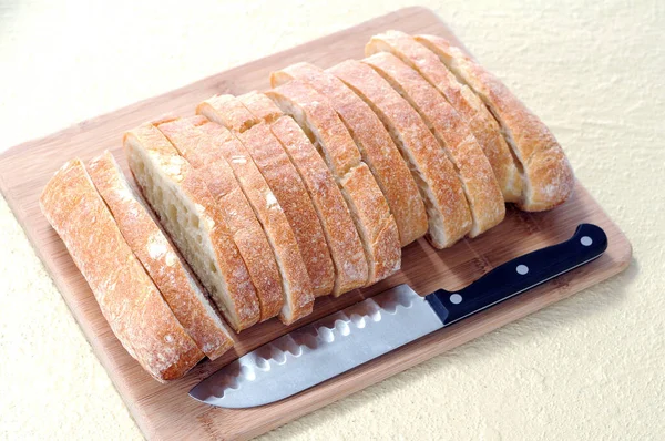 Ciabatta plochý chléb — Stock fotografie