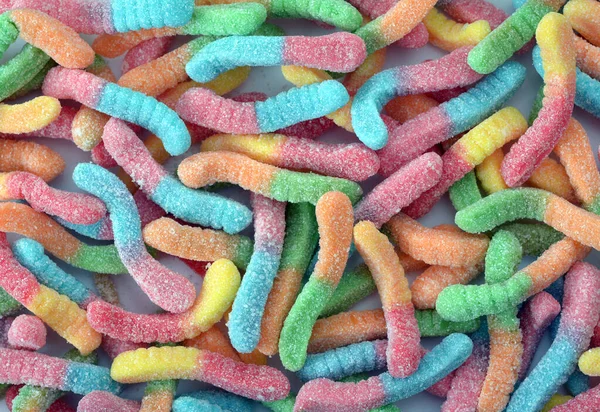 Caramelos coloridos de neón gomoso — Foto de Stock