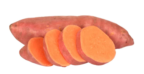 Sliced sweet potatoes — Stock Photo, Image