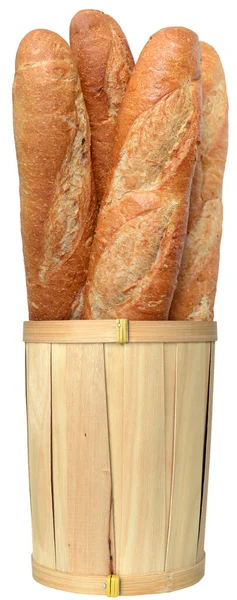 Un mazzo di pane baguette — Foto Stock