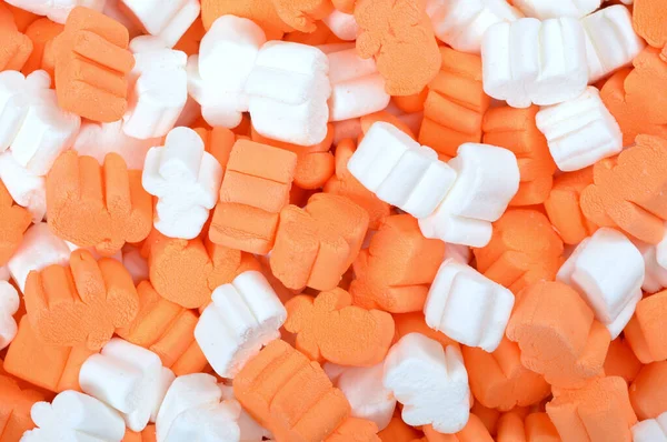 Marshmallow blanco y naranja — Foto de Stock