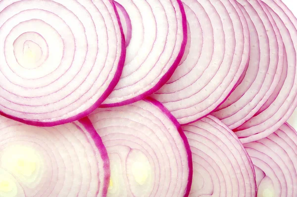 Slices of purple onion Royalty Free Stock Images