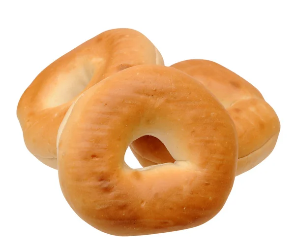 Three baked bagels — Stock Photo, Image