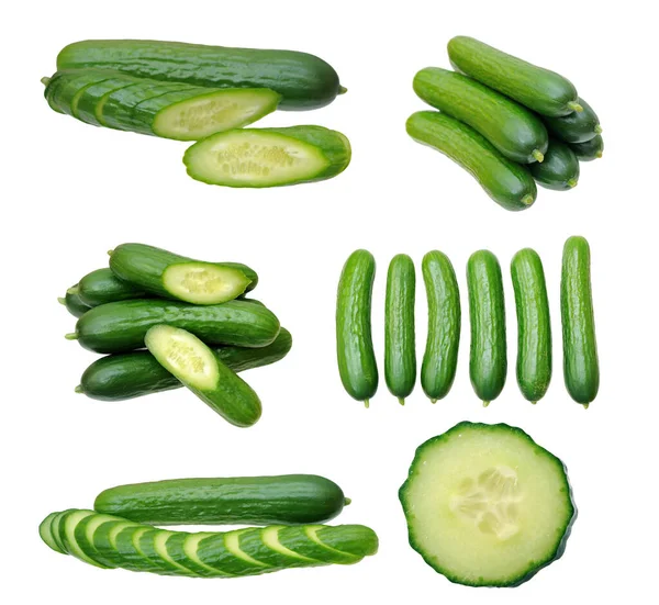 Cutting and whole cucumber — Stock Photo, Image