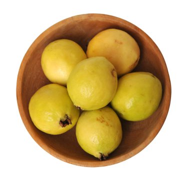 Beyaz kasede bir sürü guava