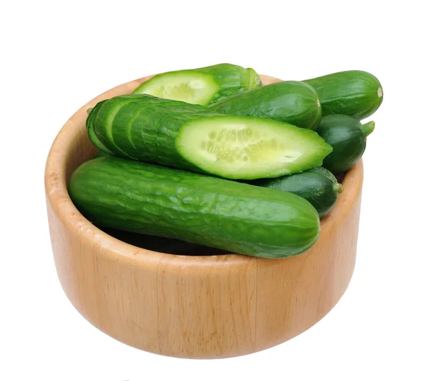Cutting and whole cucumber — Stock Photo, Image