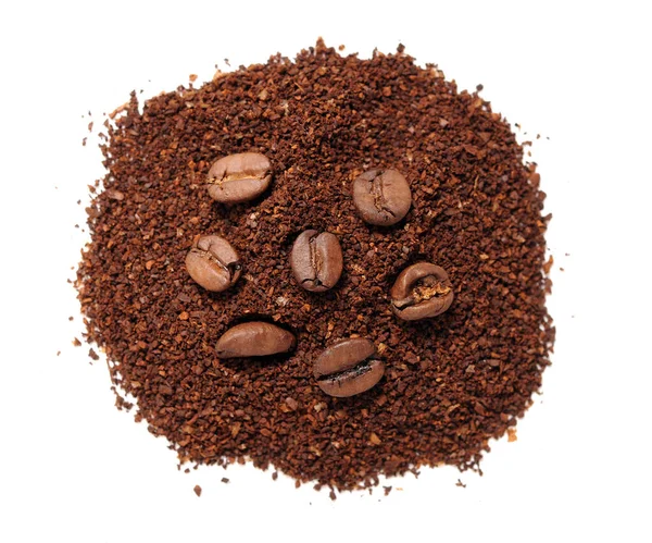 Crushed coffee beans — Stock Photo, Image