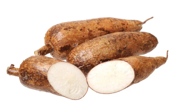 Řezání a celý manioc — Stock fotografie
