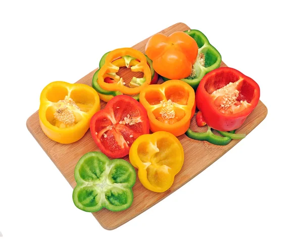 Φέτα colorul πιπεριές — Φωτογραφία Αρχείου