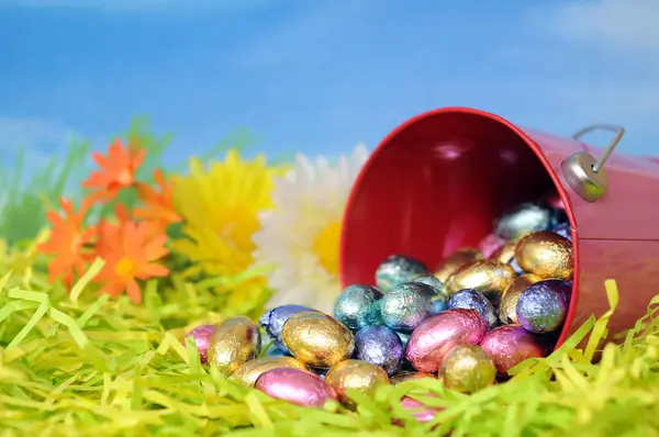 Bonbons aux œufs pour le jour de Pâques — Photo