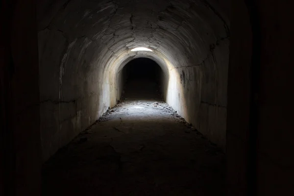 Ausgang Aus Dem Unterirdischen Tunnel Fort Pospelova Russische Insel Wladiwostok — Stockfoto