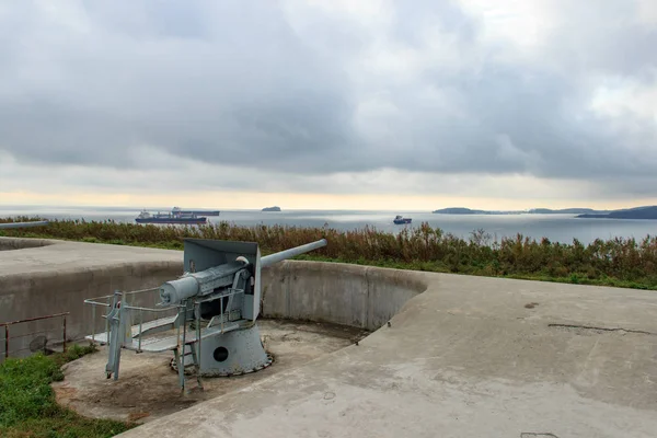 Novosiltsevskaya Batterie Auf Der Russischen Insel Verteidigung Wladiwostok Frühen Jahrhundert — Stockfoto