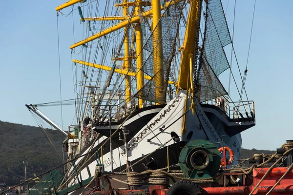 Wladiwostok Russland Oktober 2019 Die Fregatte Pallada Bereitet Sich Hafen — Stockfoto