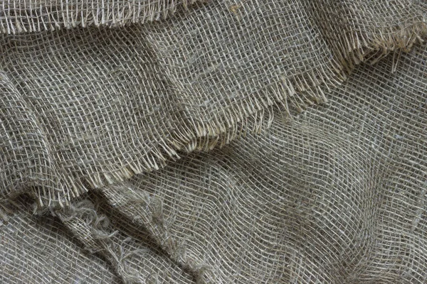 Structure Threads Natural Burlap Fabric Close — Stock Photo, Image